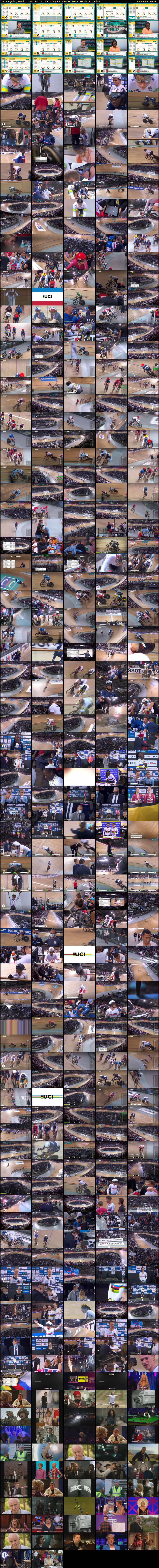 Track Cycling World... (BBC RB 1) Saturday 15 October 2022 16:30 - 21:00