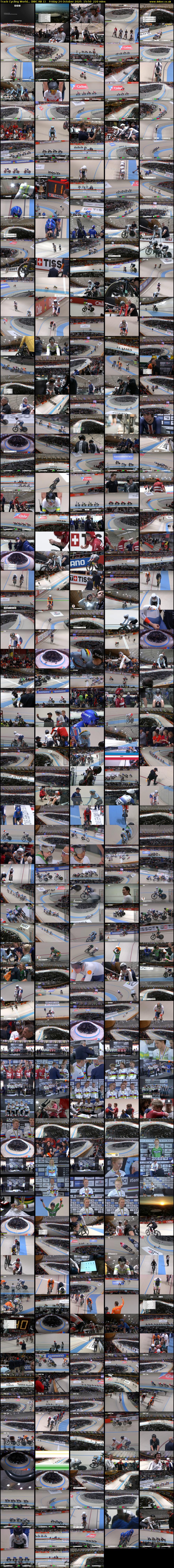 Track Cycling World... (BBC RB 1) Friday 24 October 2025 15:50 - 19:30