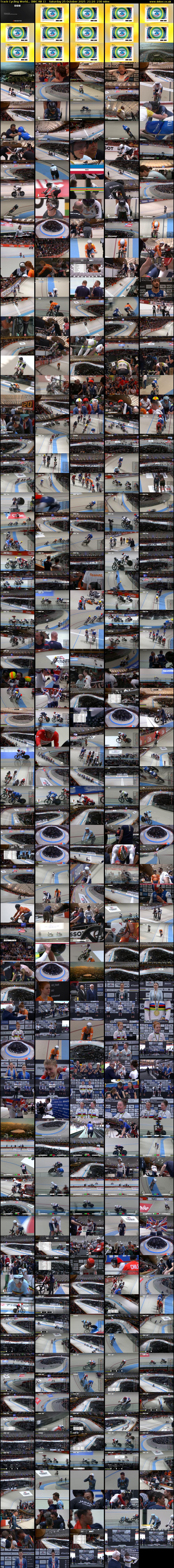 Track Cycling World... (BBC RB 1) Saturday 25 October 2025 21:20 - 01:10