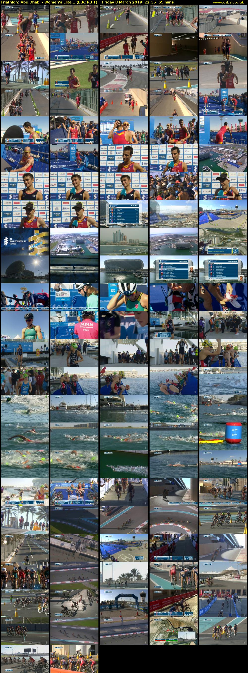 Triathlon: Abu Dhabi - Women's Elite... (BBC RB 1) Friday 8 March 2019 22:35 - 23:40