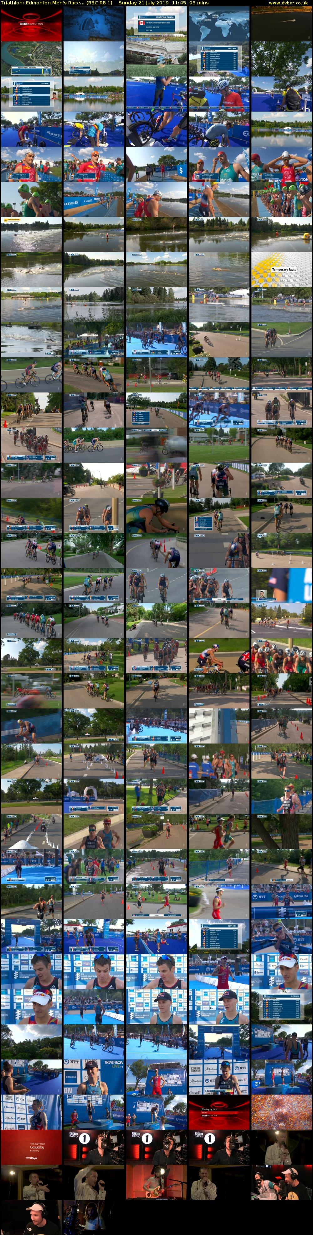 Triathlon: Edmonton Men's Race... (BBC RB 1) Sunday 21 July 2019 11:45 - 13:20