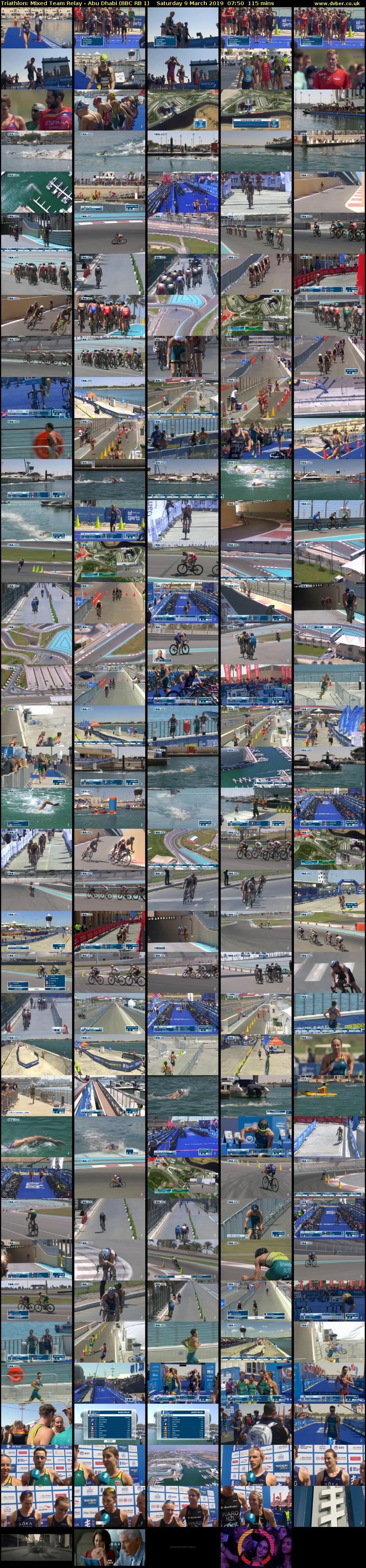 Triathlon: Mixed Team Relay - Abu Dhabi (BBC RB 1) Saturday 9 March 2019 07:50 - 09:45