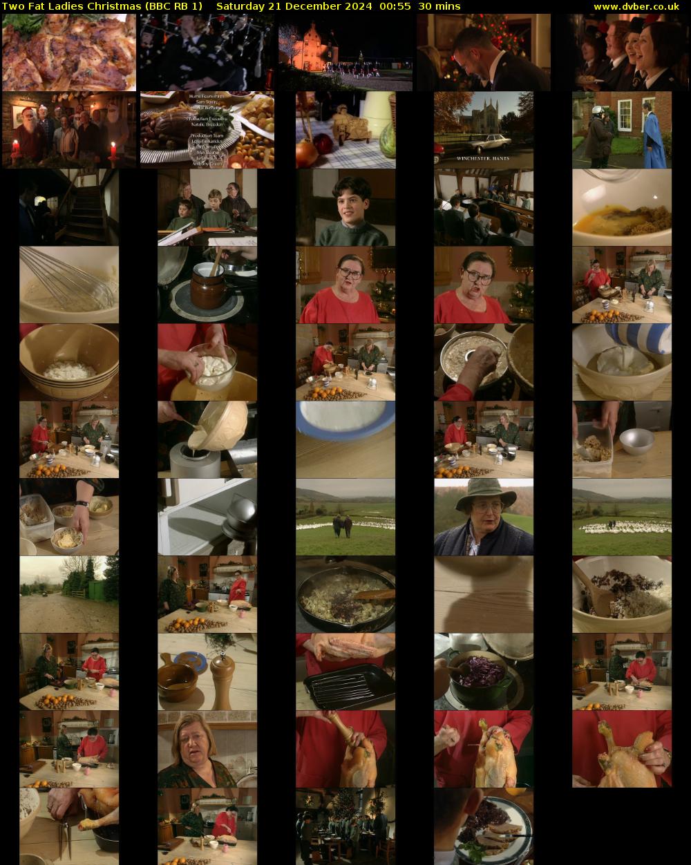 Two Fat Ladies Christmas (BBC RB 1) Saturday 21 December 2024 00:55 - 01:25