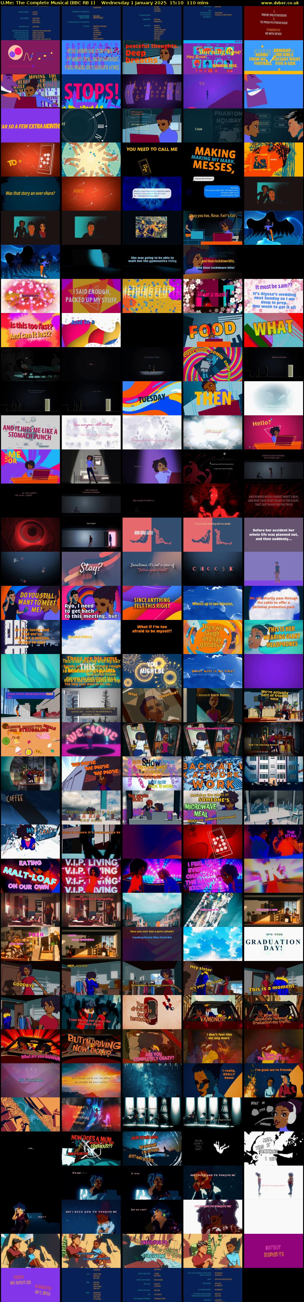 U.Me: The Complete Musical (BBC RB 1) Wednesday 1 January 2025 15:10 - 17:00