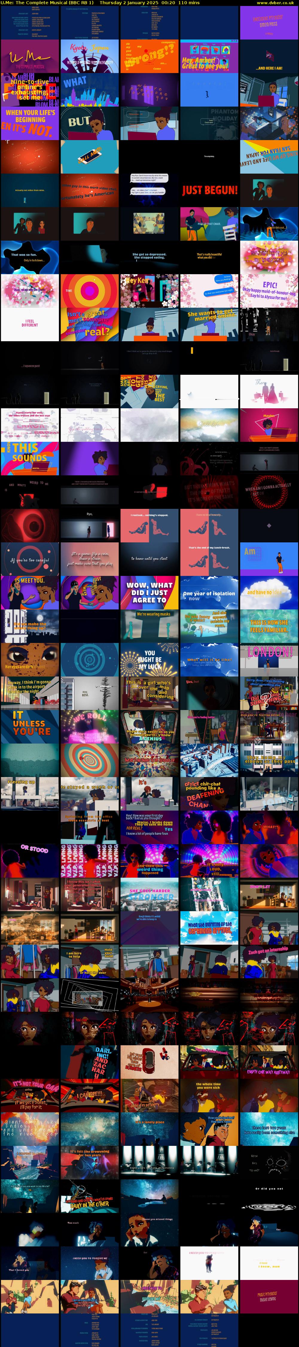 U.Me: The Complete Musical (BBC RB 1) Thursday 2 January 2025 00:20 - 02:10