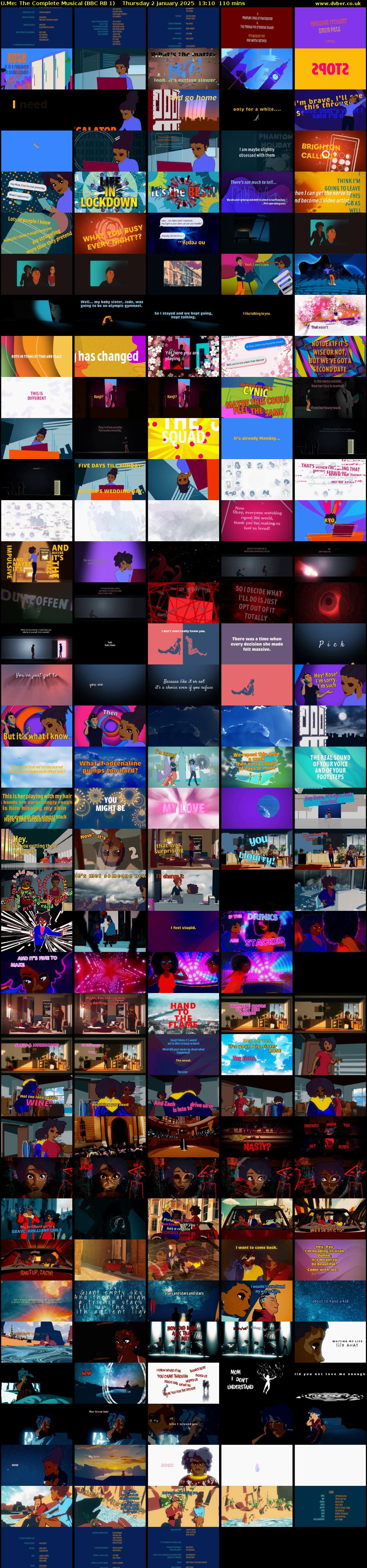 U.Me: The Complete Musical (BBC RB 1) Thursday 2 January 2025 13:10 - 15:00