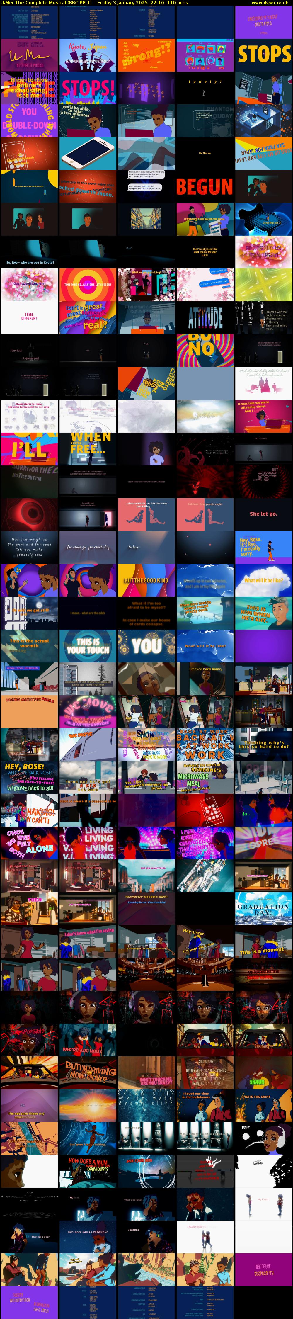 U.Me: The Complete Musical (BBC RB 1) Friday 3 January 2025 22:10 - 00:00