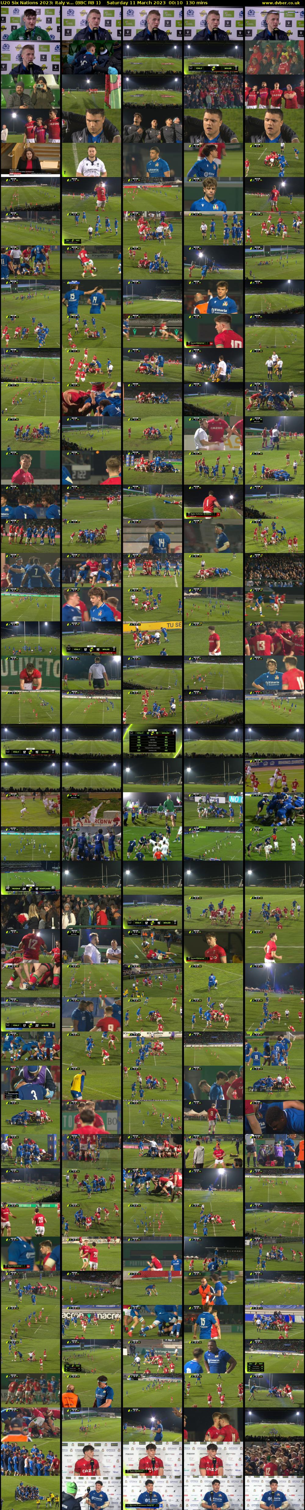 U20 Six Nations 2023: Italy v... (BBC RB 1) Saturday 11 March 2023 00:10 - 02:20