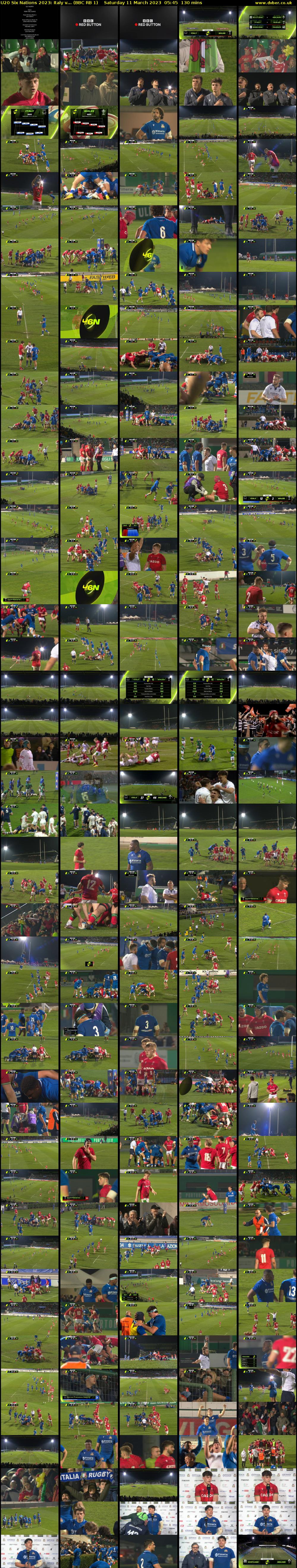 U20 Six Nations 2023: Italy v... (BBC RB 1) Saturday 11 March 2023 05:45 - 07:55