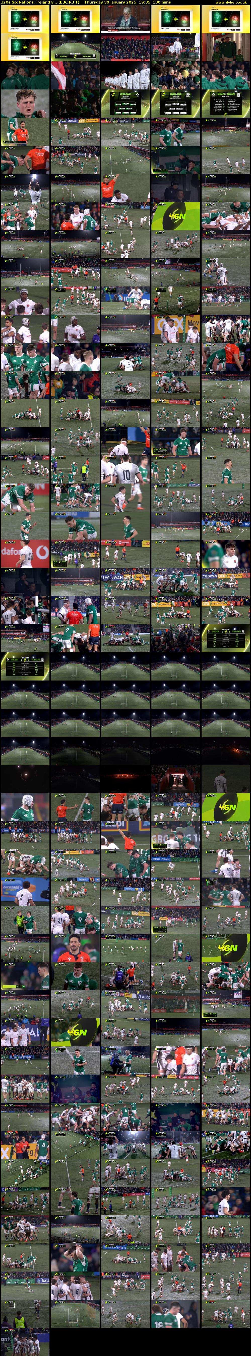 U20s Six Nations: Ireland v... (BBC RB 1) Thursday 30 January 2025 19:35 - 21:45