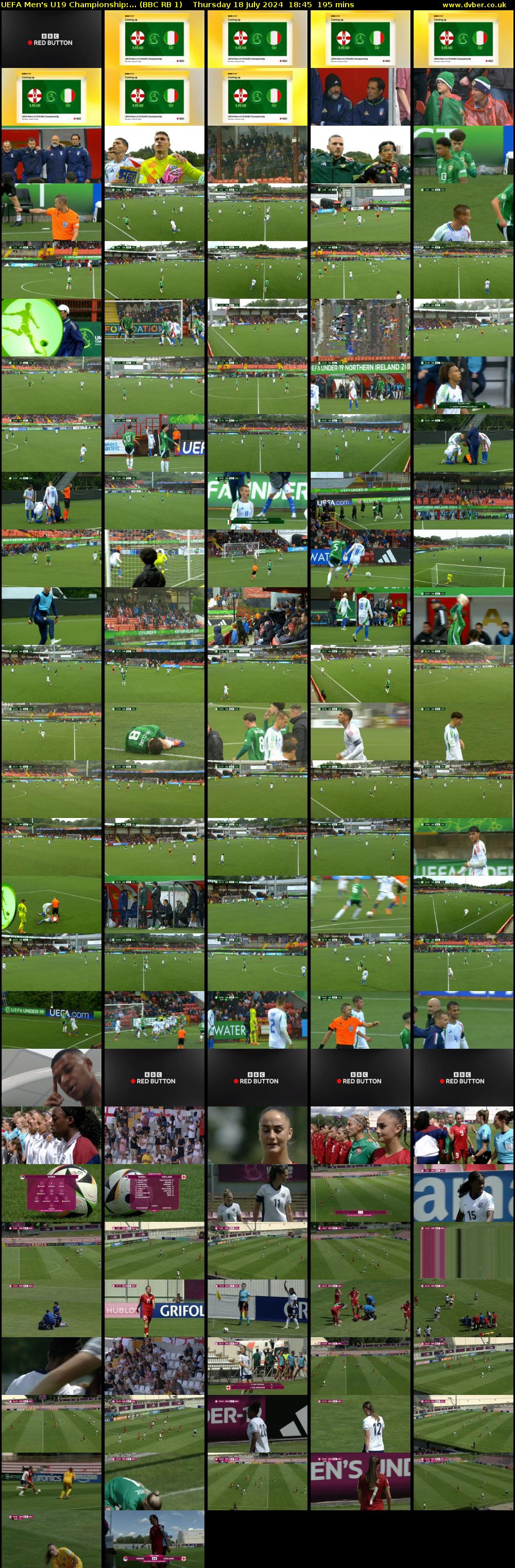 UEFA Men's U19 Championship:... (BBC RB 1) Thursday 18 July 2024 18:45 - 22:00