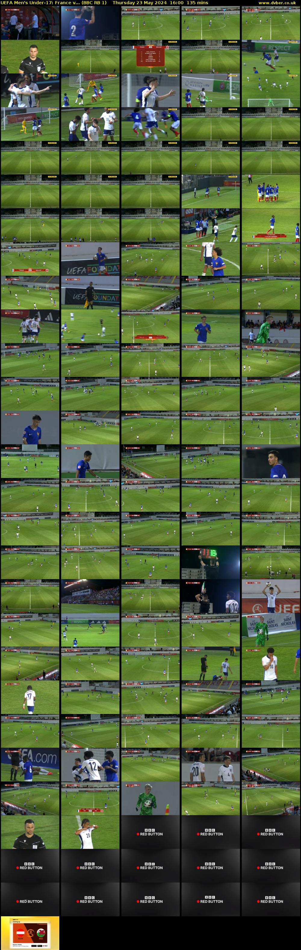 UEFA Men's Under-17: France v... (BBC RB 1) Thursday 23 May 2024 16:00 - 18:15