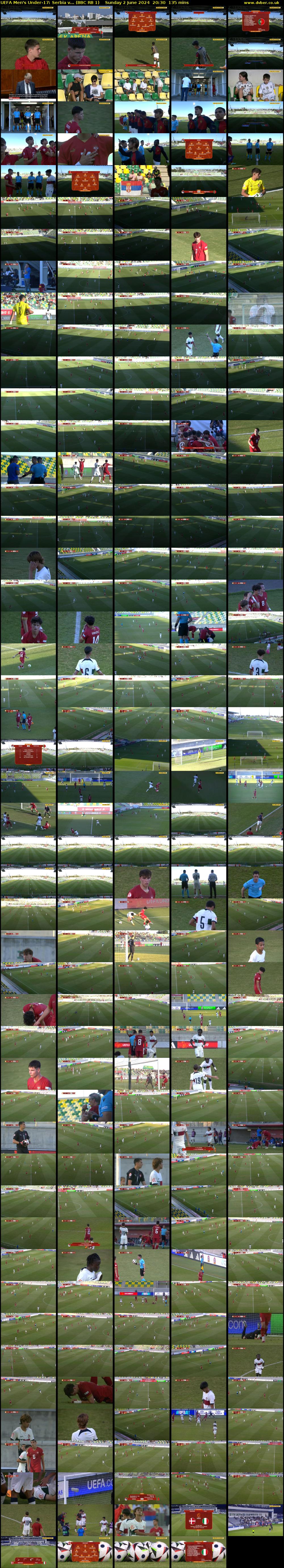 UEFA Men's Under-17: Serbia v... (BBC RB 1) Sunday 2 June 2024 20:30 - 22:45