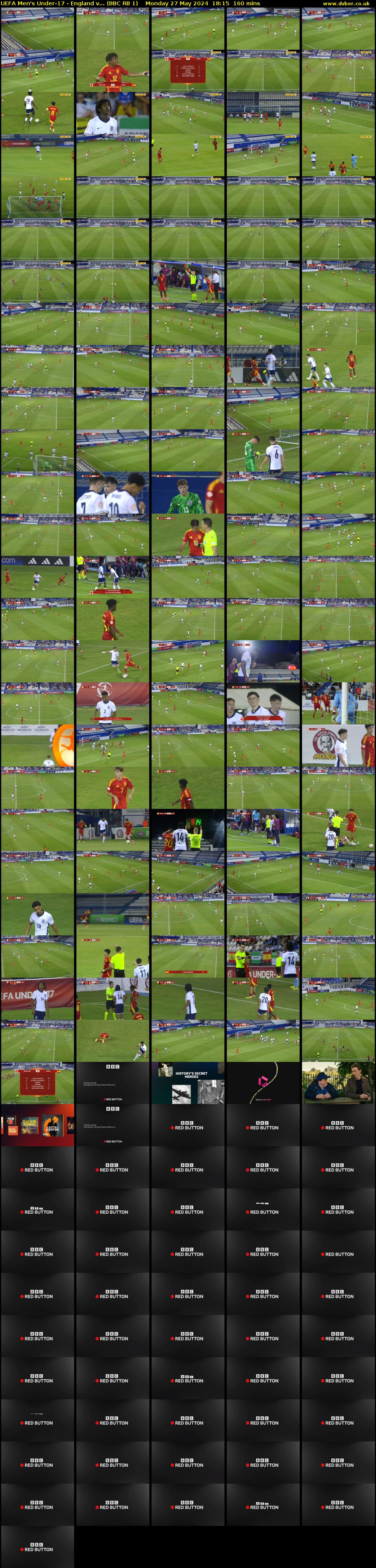 UEFA Men's Under-17 - England v... (BBC RB 1) Monday 27 May 2024 18:15 - 20:55