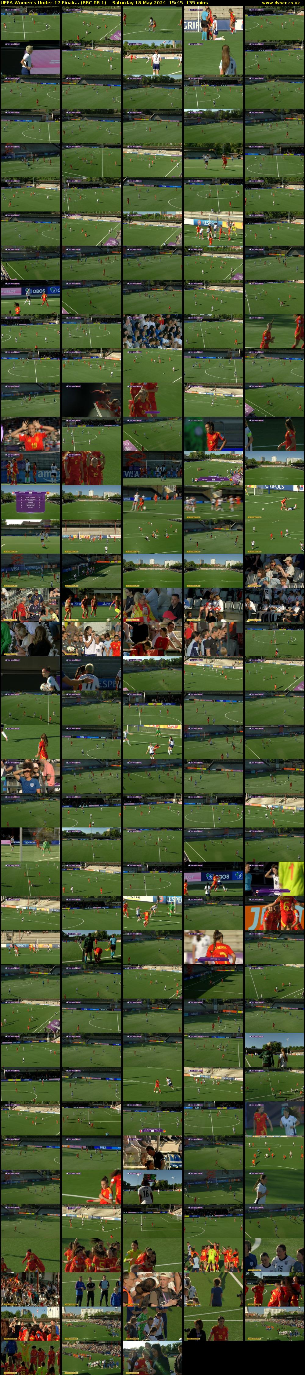 UEFA Women's Under-17 Final:... (BBC RB 1) Saturday 18 May 2024 15:45 - 18:00