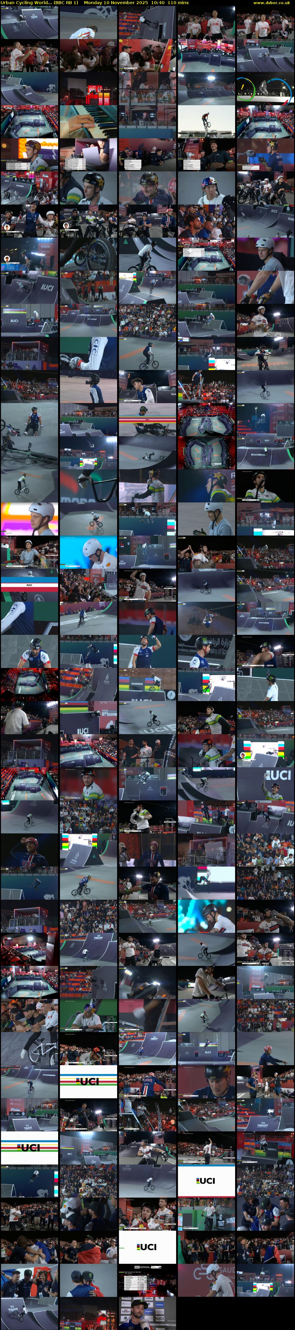 Urban Cycling World... (BBC RB 1) Monday 10 November 2025 10:40 - 12:30