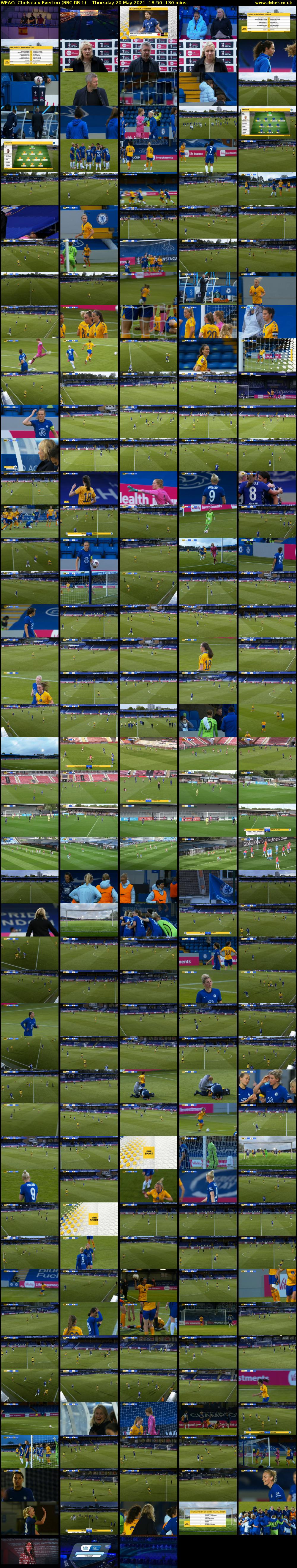 WFAC: Chelsea v Everton (BBC RB 1) Thursday 20 May 2021 18:50 - 21:00