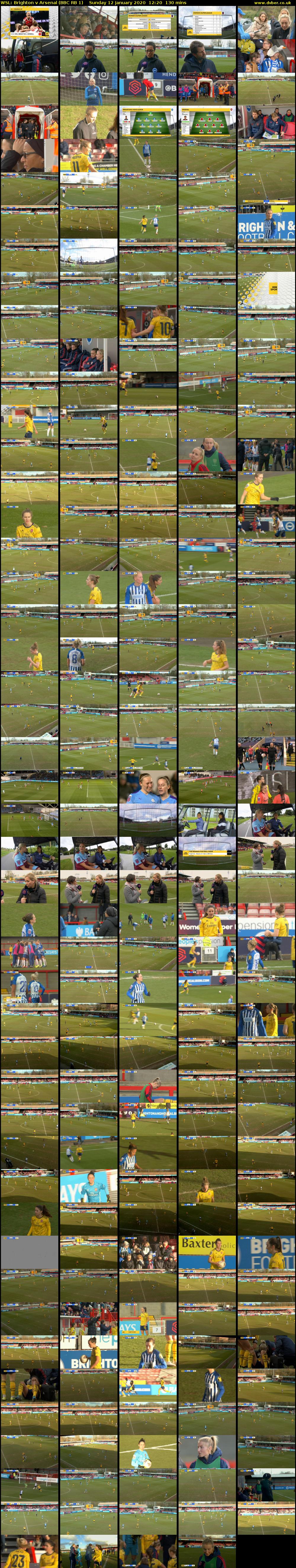 WSL: Brighton v Arsenal (BBC RB 1) Sunday 12 January 2020 12:20 - 14:30