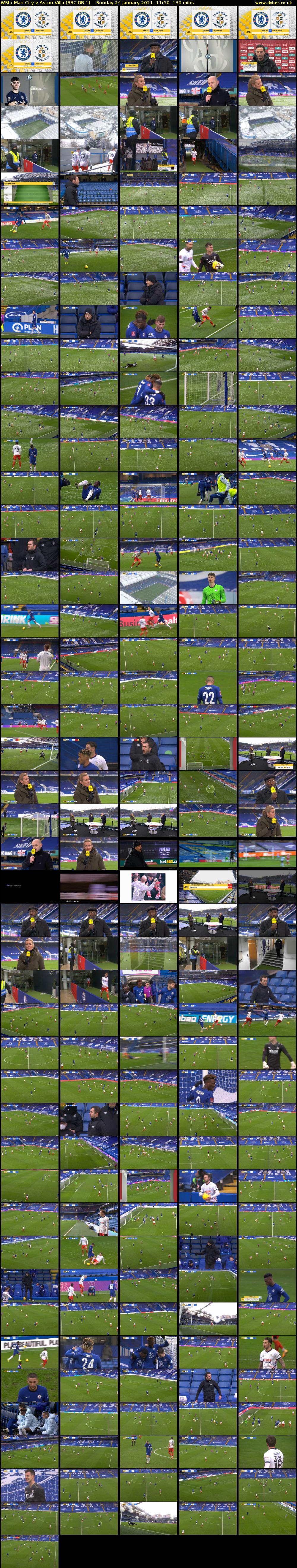 WSL: Man City v Aston Villa (BBC RB 1) Sunday 24 January 2021 11:50 - 14:00