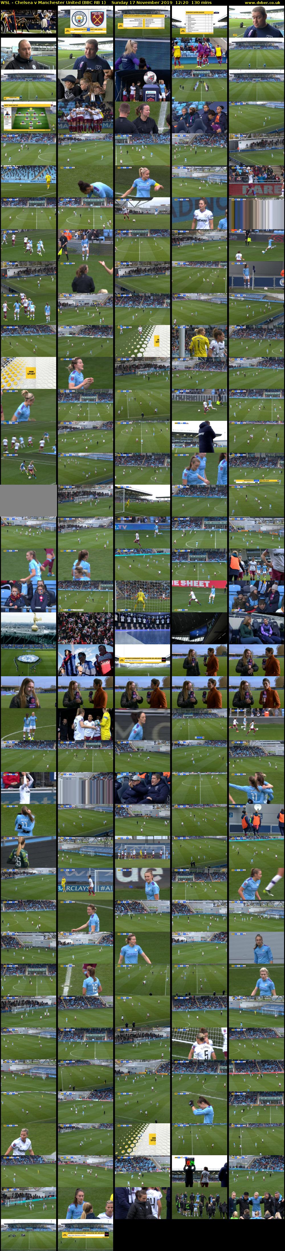 WSL - Chelsea v Manchester United (BBC RB 1) Sunday 17 November 2019 12:20 - 14:30
