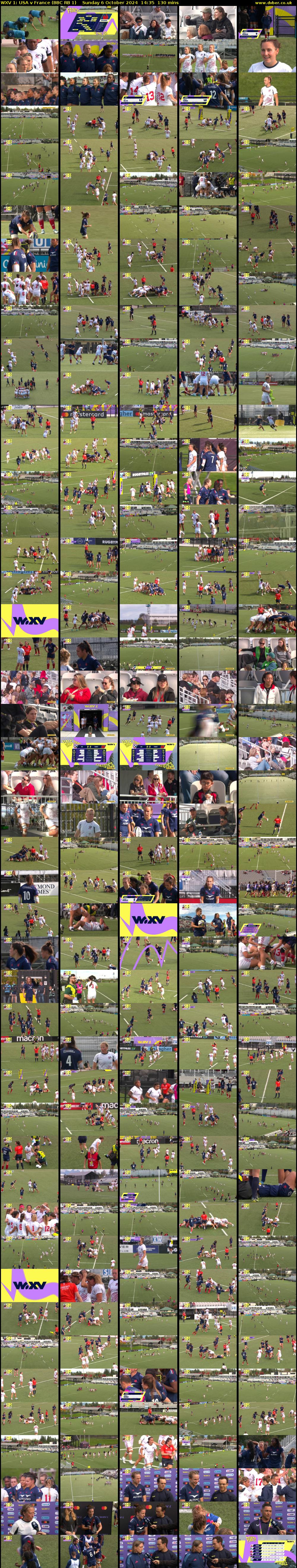 WXV 1: USA v France (BBC RB 1) Sunday 6 October 2024 14:35 - 16:45