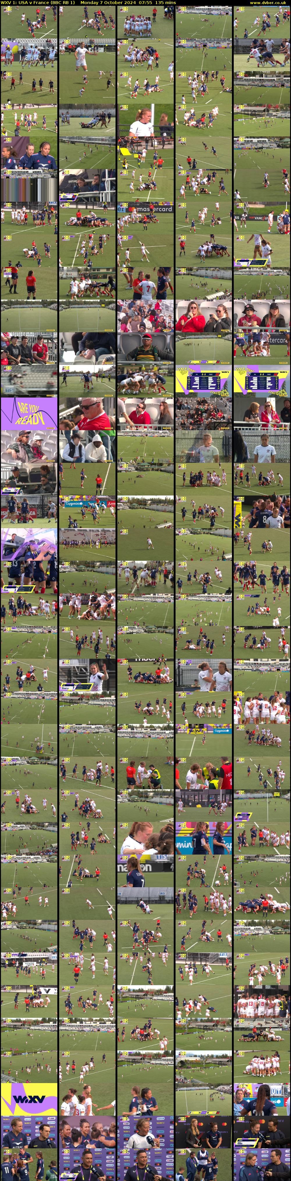 WXV 1: USA v France (BBC RB 1) Monday 7 October 2024 07:55 - 10:10