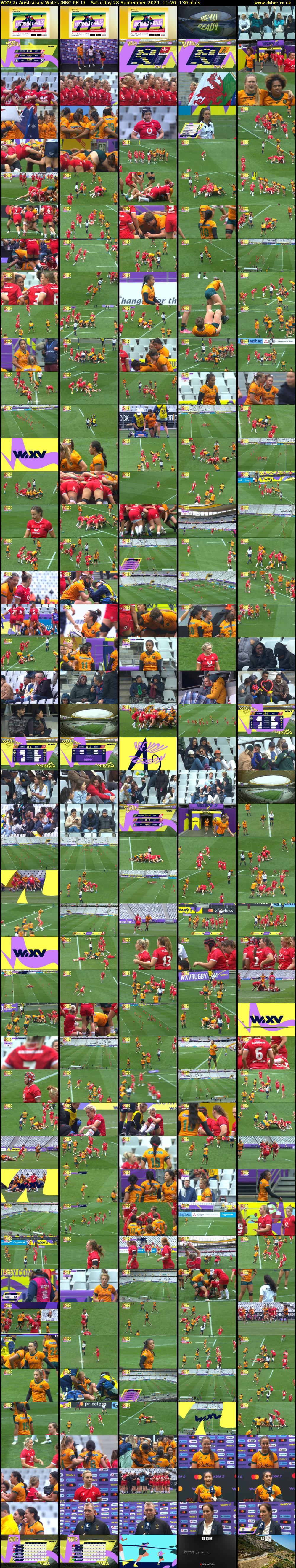 WXV 2: Australia v Wales (BBC RB 1) Saturday 28 September 2024 11:20 - 13:30