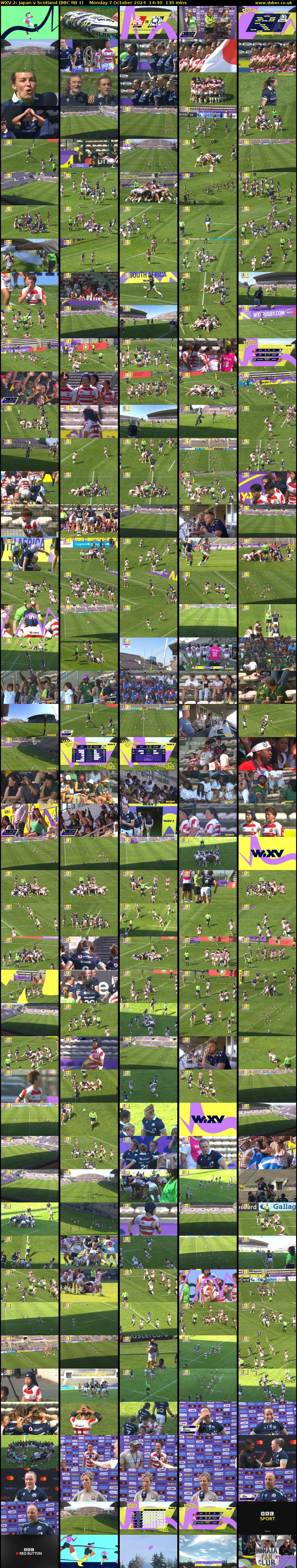 WXV 2: Japan v Scotland (BBC RB 1) Monday 7 October 2024 14:40 - 16:50