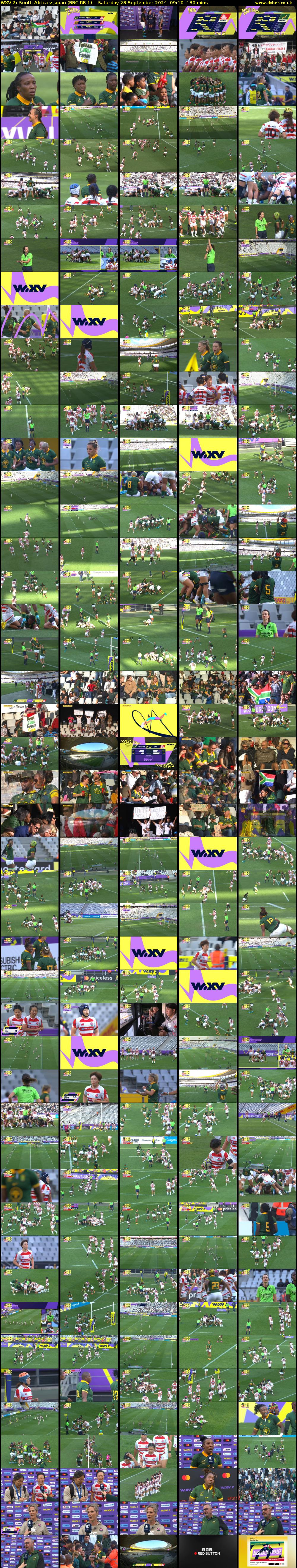 WXV 2: South Africa v Japan (BBC RB 1) Saturday 28 September 2024 09:10 - 11:20