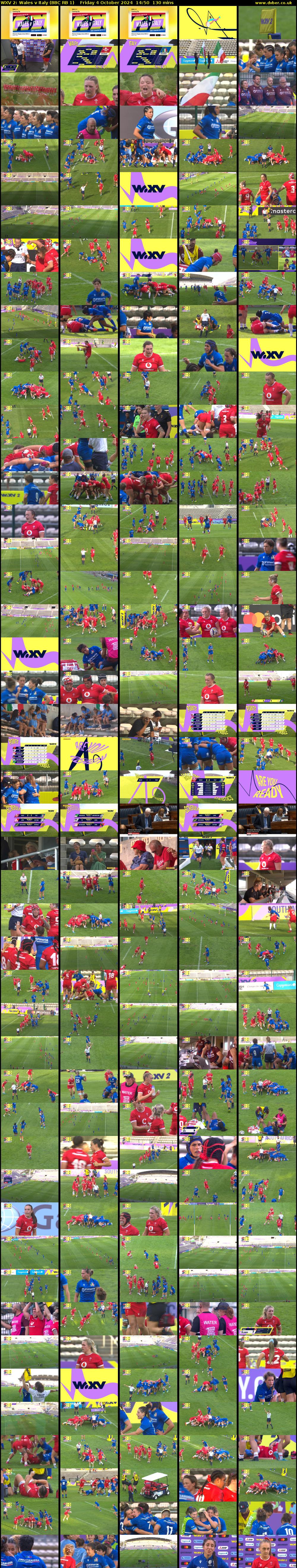 WXV 2: Wales v Italy (BBC RB 1) Friday 4 October 2024 14:50 - 17:00