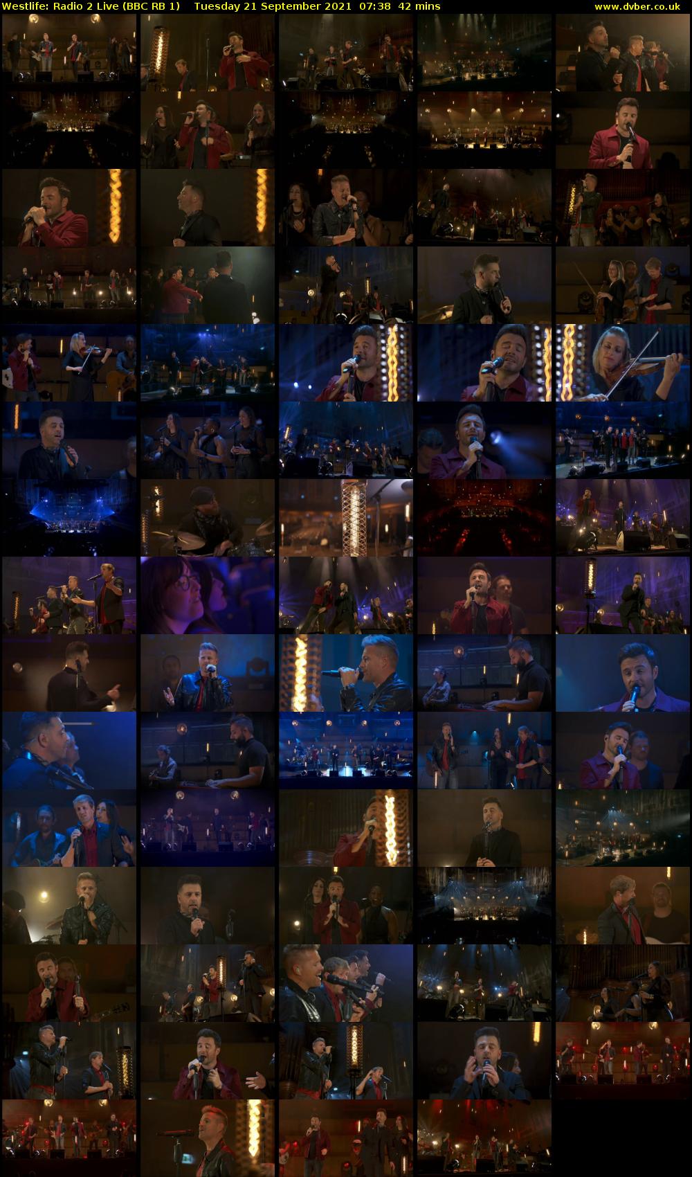 Westlife: Radio 2 Live (BBC RB 1) Tuesday 21 September 2021 07:38 - 08:20