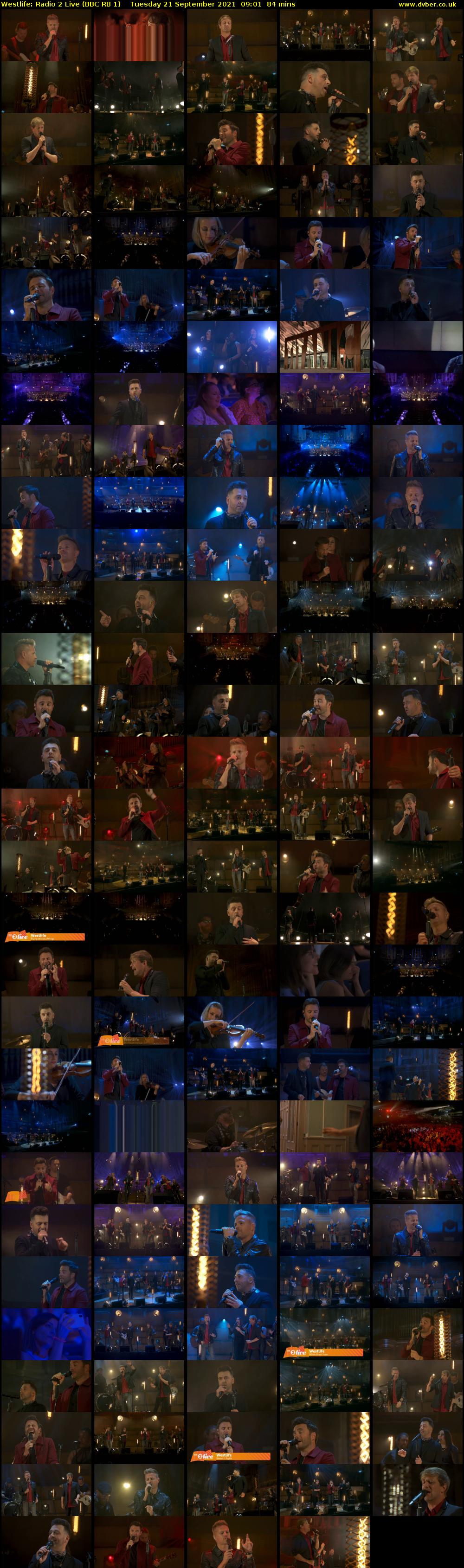 Westlife: Radio 2 Live (BBC RB 1) Tuesday 21 September 2021 09:01 - 10:25
