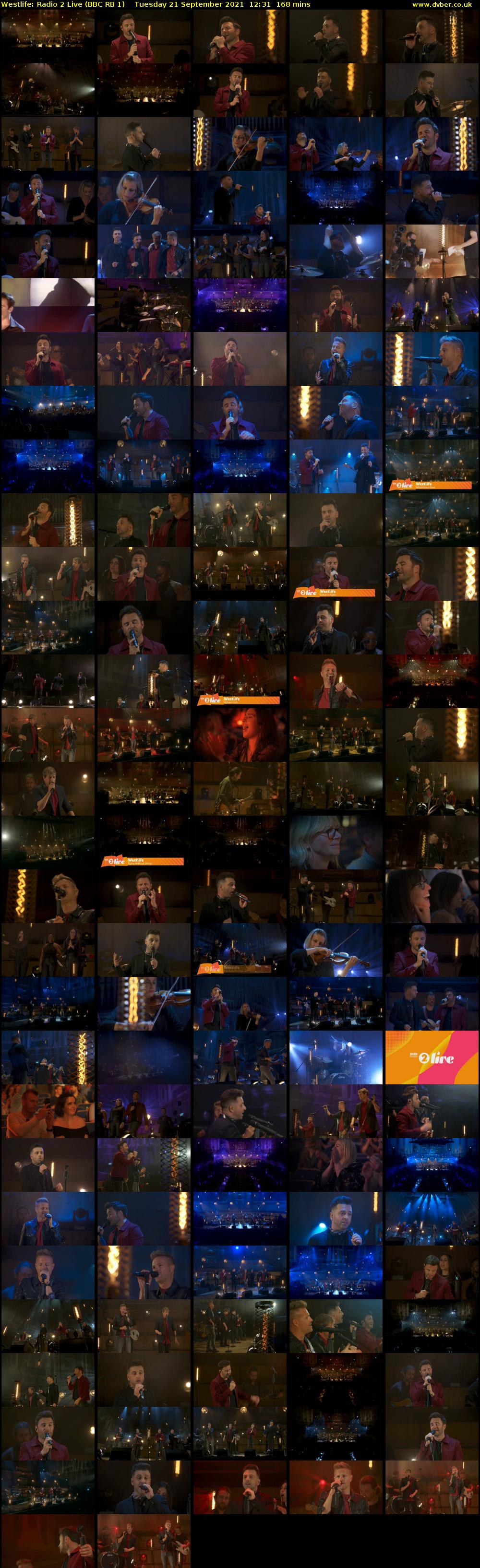 Westlife: Radio 2 Live (BBC RB 1) Tuesday 21 September 2021 12:31 - 15:19