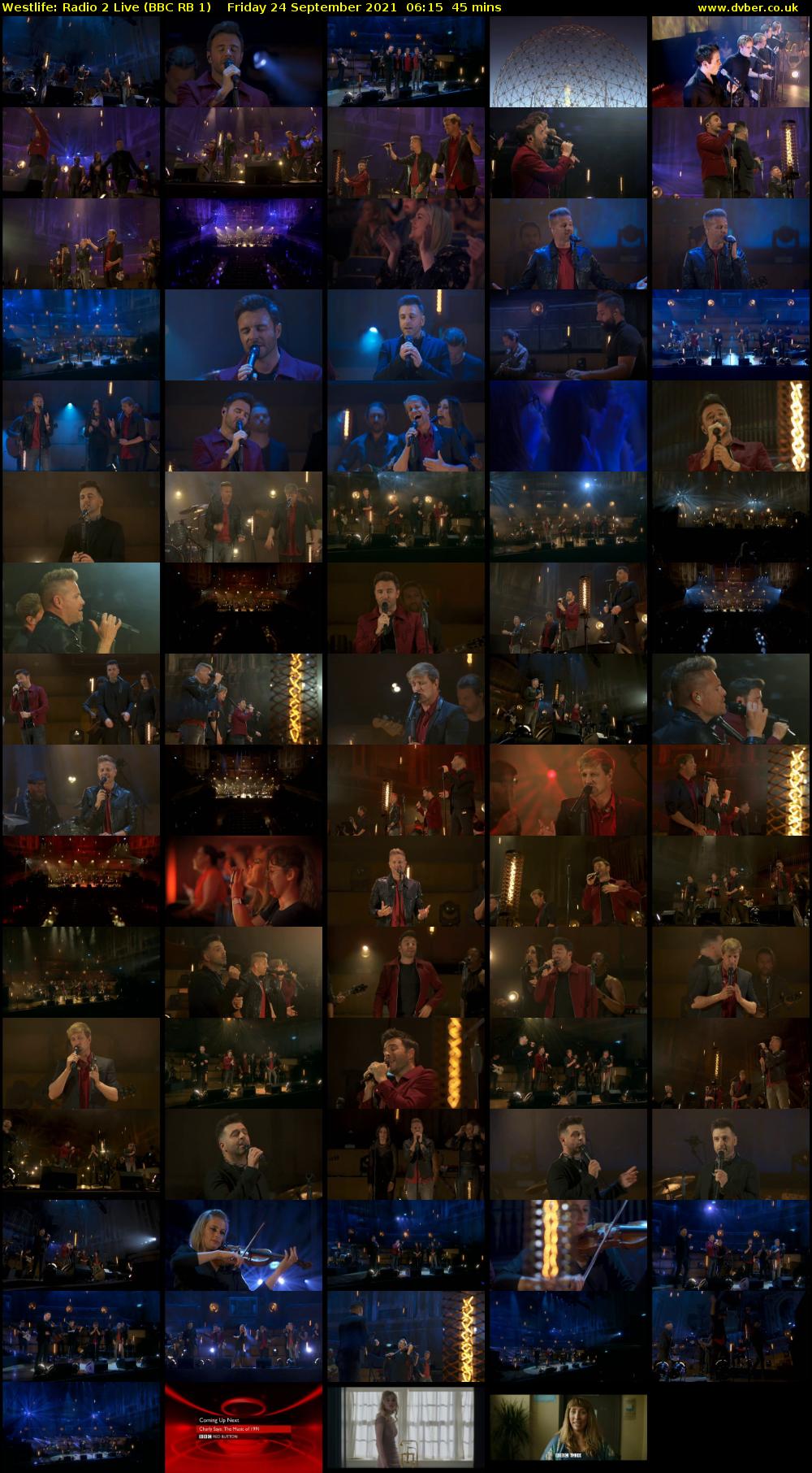 Westlife: Radio 2 Live (BBC RB 1) Friday 24 September 2021 06:15 - 07:00