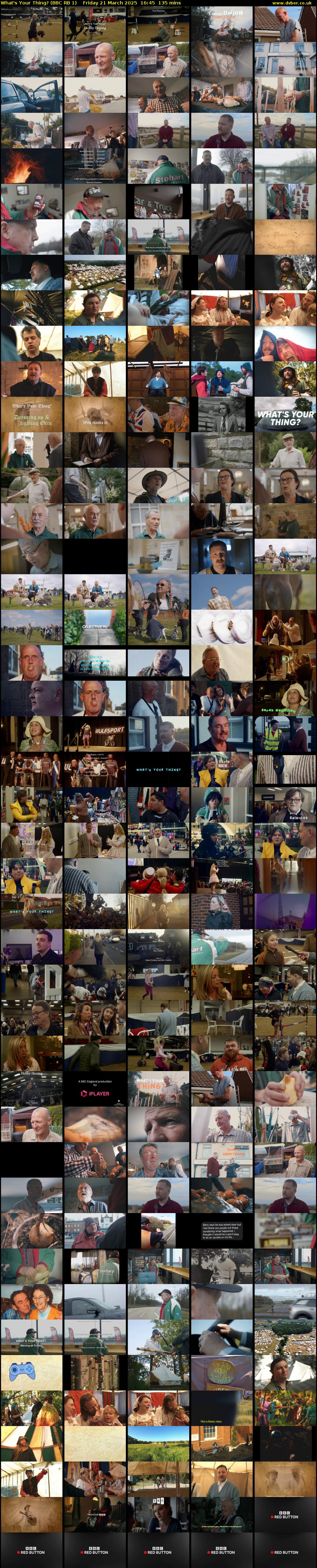 What's Your Thing? (BBC RB 1) Friday 21 March 2025 16:45 - 19:00