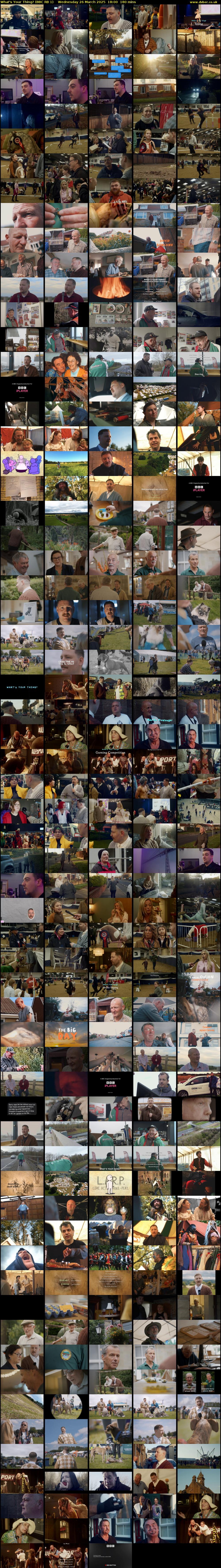 What's Your Thing? (BBC RB 1) Wednesday 26 March 2025 18:00 - 21:00