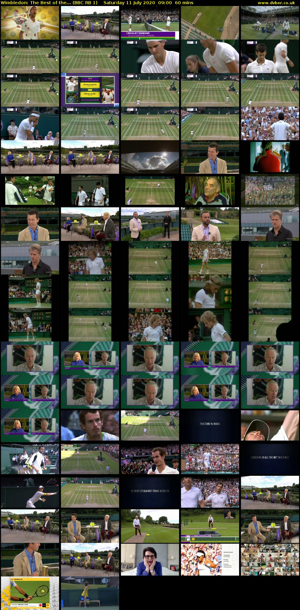 Wimbledon: The Best of the... (BBC RB 1) Saturday 11 July 2020 09:00 - 10:00