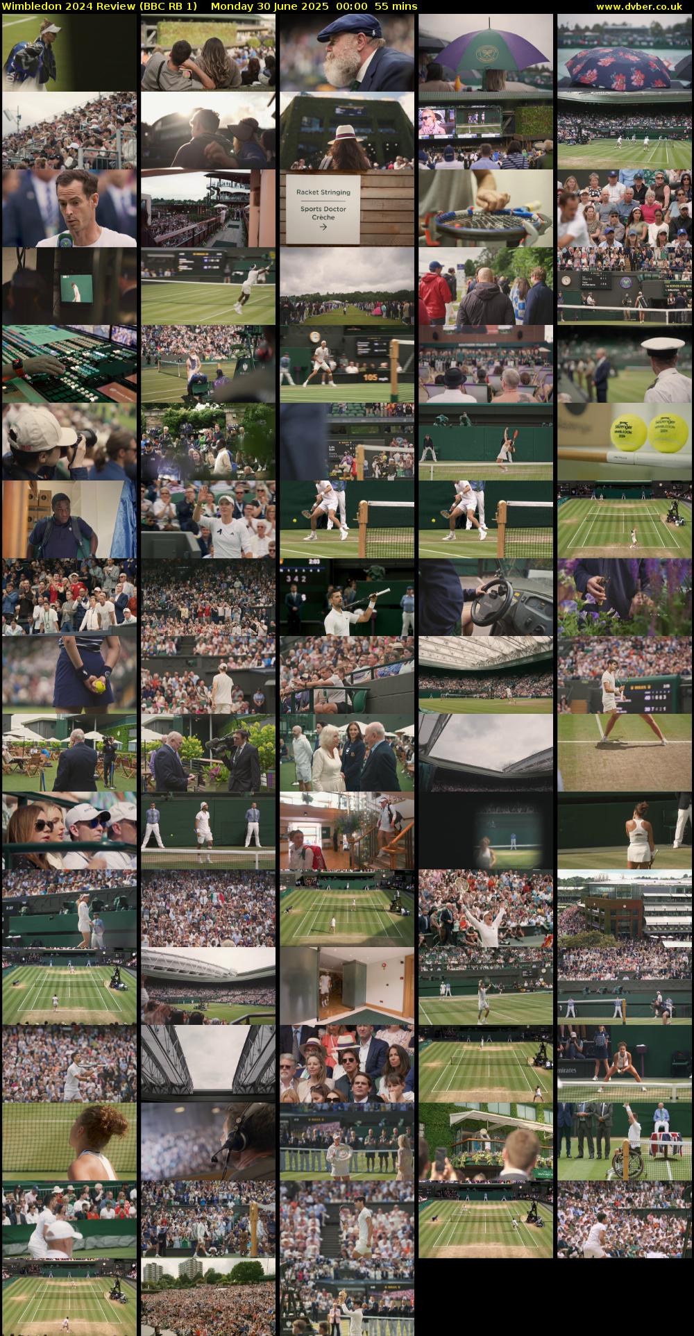 Wimbledon 2024 Review (BBC RB 1) Monday 30 June 2025 00:00 - 00:55
