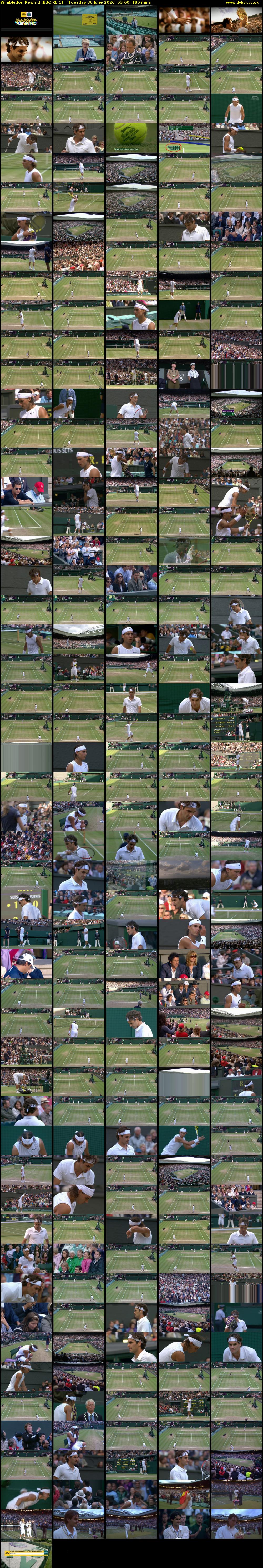 Wimbledon Rewind (BBC RB 1) Tuesday 30 June 2020 03:00 - 06:00
