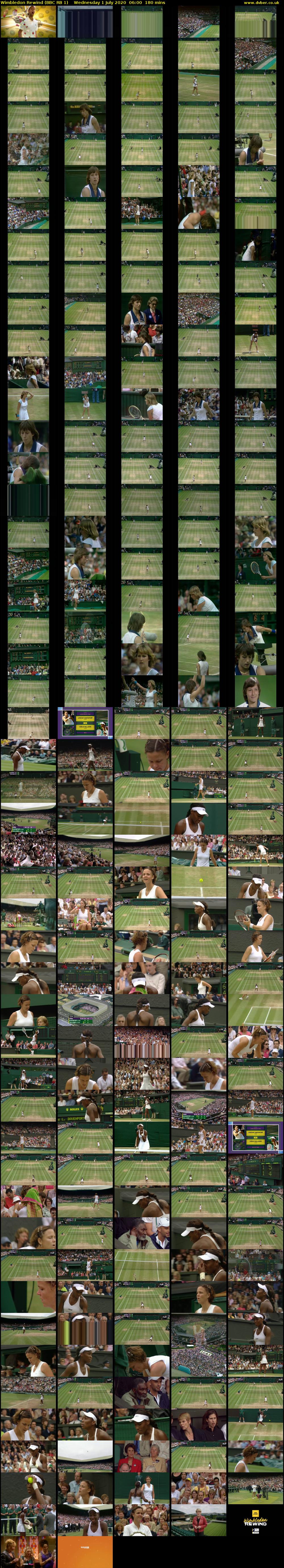 Wimbledon Rewind (BBC RB 1) Wednesday 1 July 2020 06:00 - 09:00
