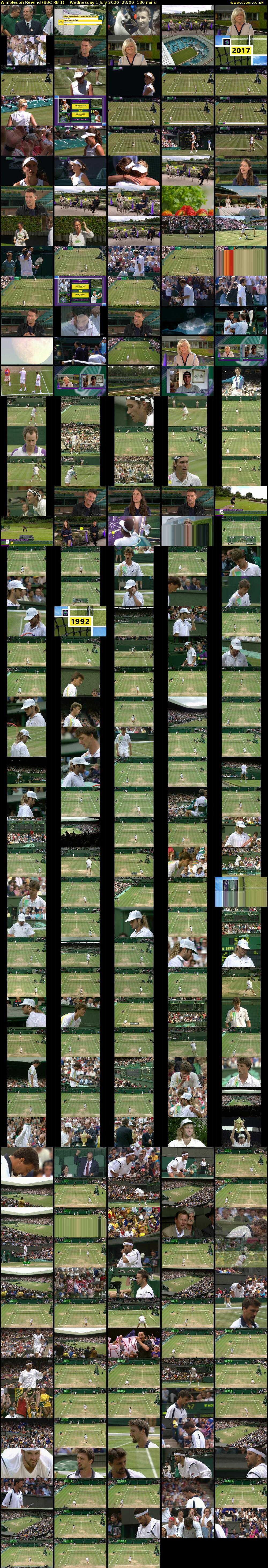 Wimbledon Rewind (BBC RB 1) Wednesday 1 July 2020 23:00 - 02:00