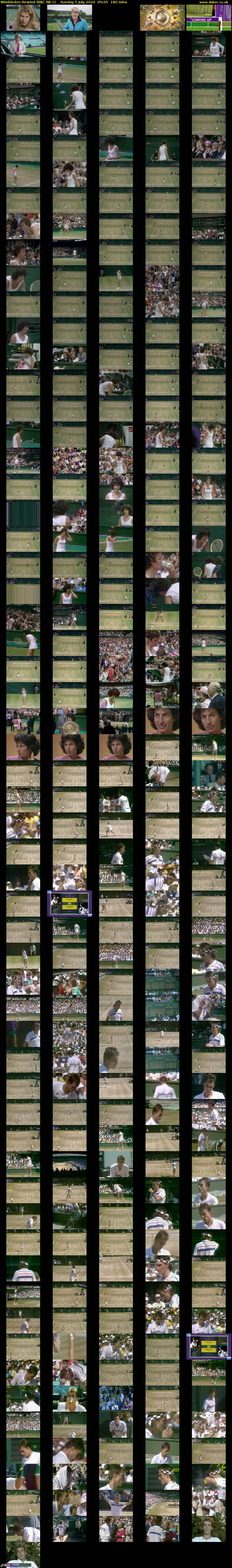 Wimbledon Rewind (BBC RB 1) Sunday 5 July 2020 05:05 - 08:05