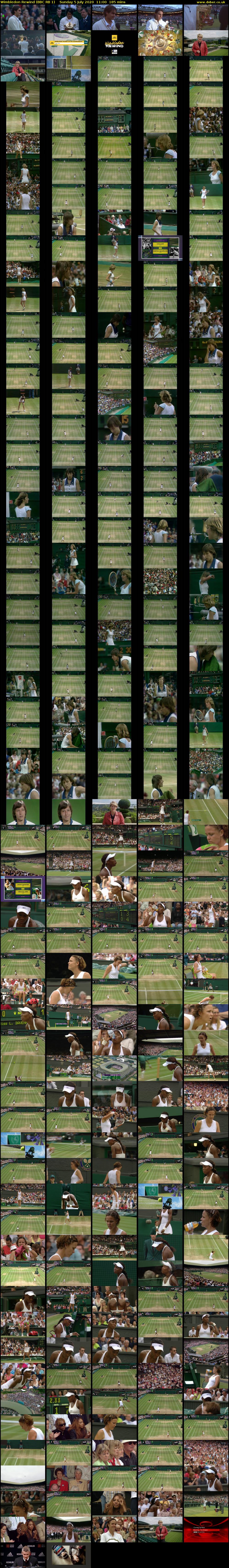 Wimbledon Rewind (BBC RB 1) Sunday 5 July 2020 11:00 - 14:05
