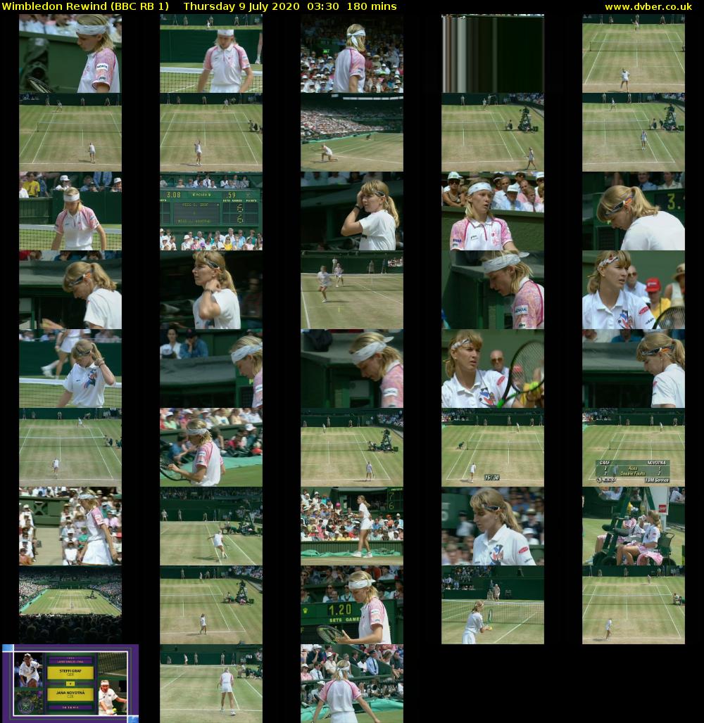 Wimbledon Rewind (BBC RB 1) Thursday 9 July 2020 03:30 - 06:30