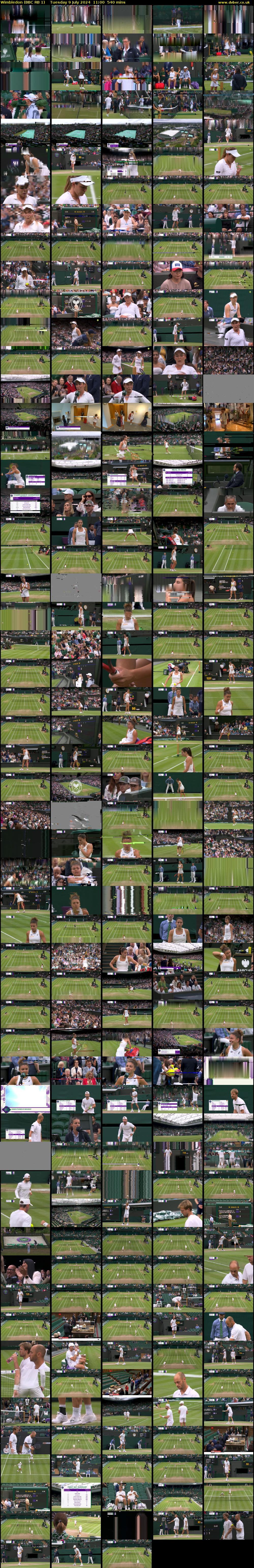 Wimbledon (BBC RB 1) Tuesday 9 July 2024 11:00 - 20:00
