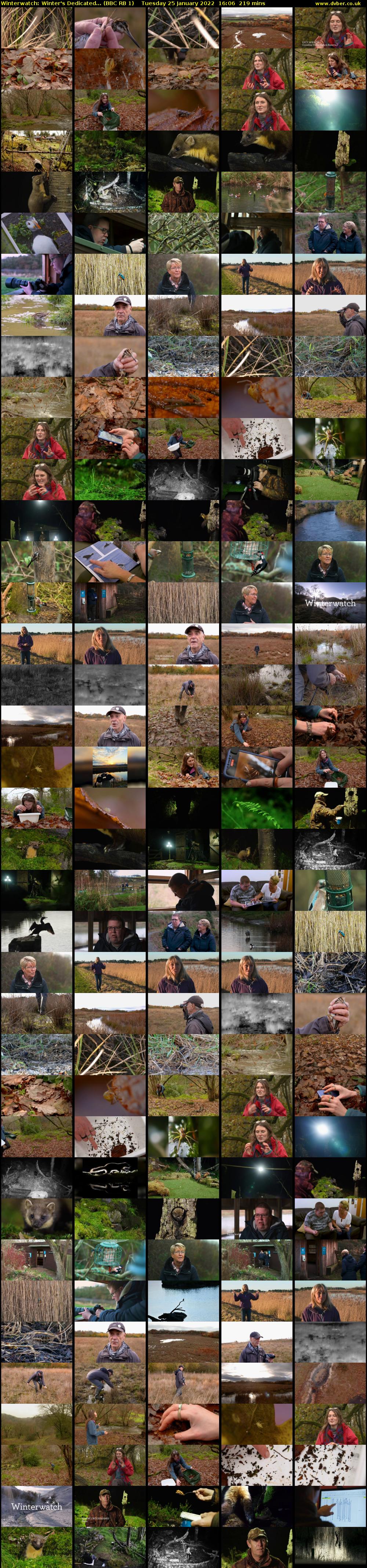 Winterwatch: Winter's Dedicated... (BBC RB 1) Tuesday 25 January 2022 16:06 - 19:45