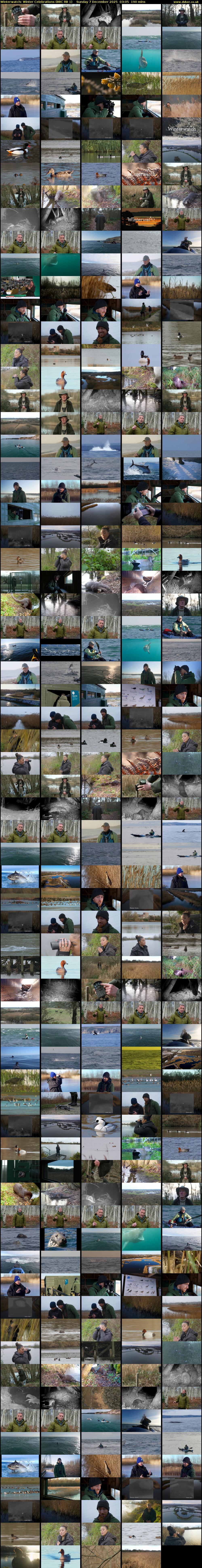 Winterwatch: Winter Celebrations (BBC RB 1) Sunday 7 December 2025 03:05 - 06:15