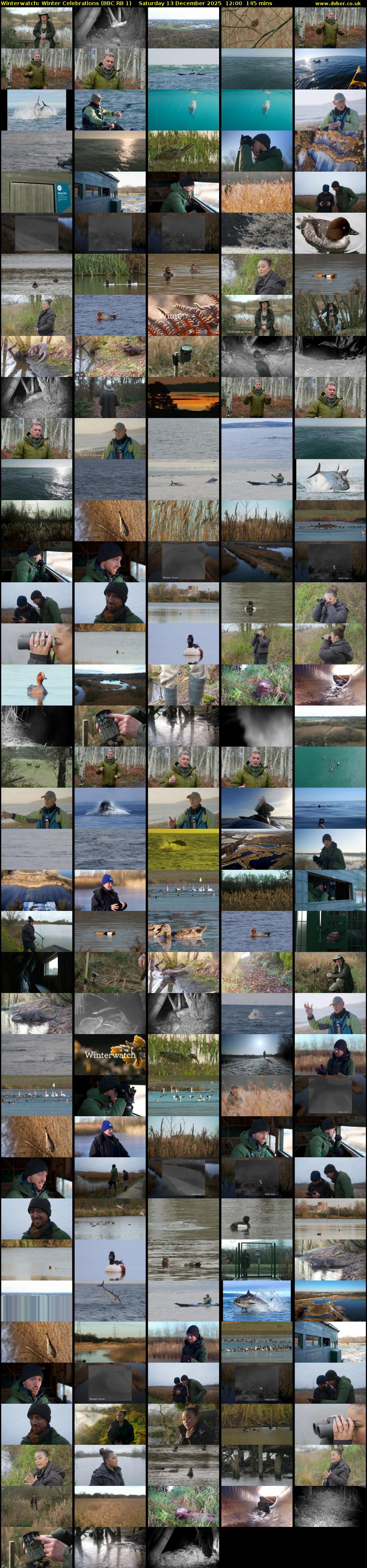 Winterwatch: Winter Celebrations (BBC RB 1) Saturday 13 December 2025 12:00 - 14:25