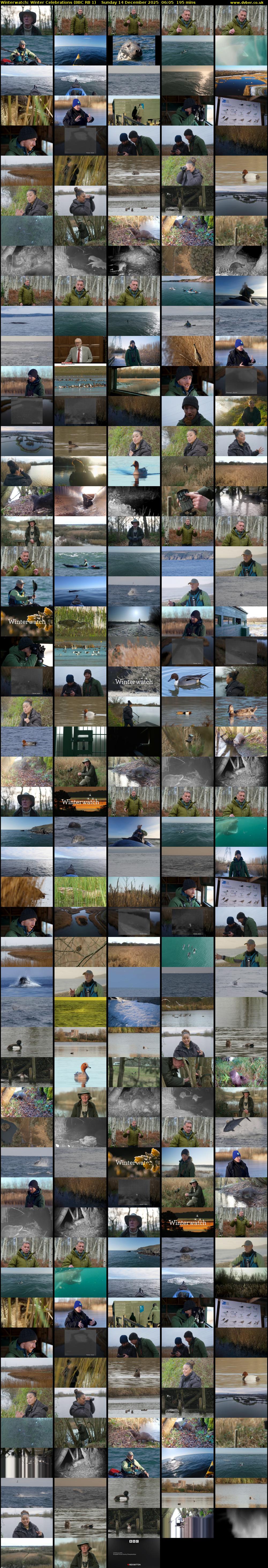 Winterwatch: Winter Celebrations (BBC RB 1) Sunday 14 December 2025 06:05 - 09:20