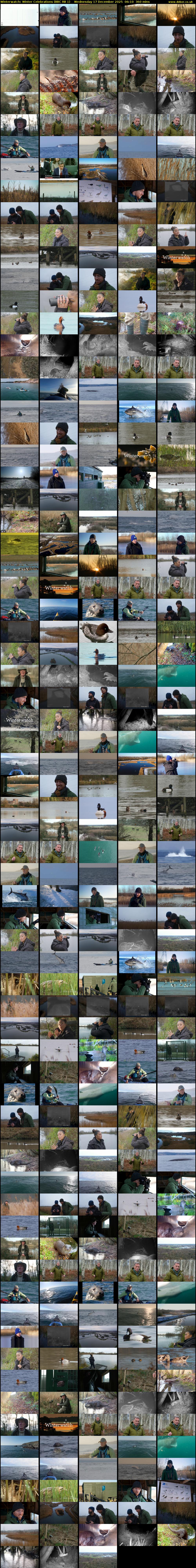 Winterwatch: Winter Celebrations (BBC RB 1) Wednesday 17 December 2025 06:10 - 12:10